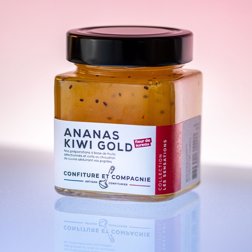 Confiture Ananas Kiwi Gold Fleur de sureau